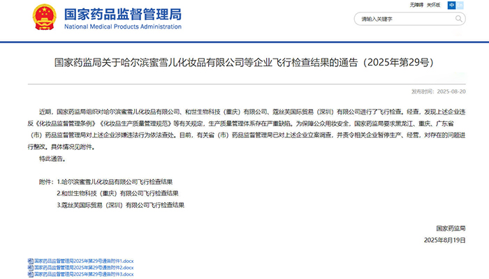 国家药监局公布飞行检查结果 三家公司被责令暂停生产经营,其背后值得深思！(图1)